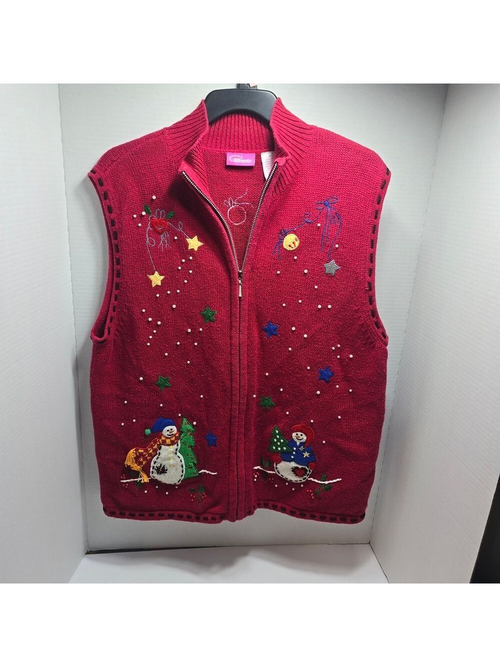 Pappagallo Red Holiday Vest